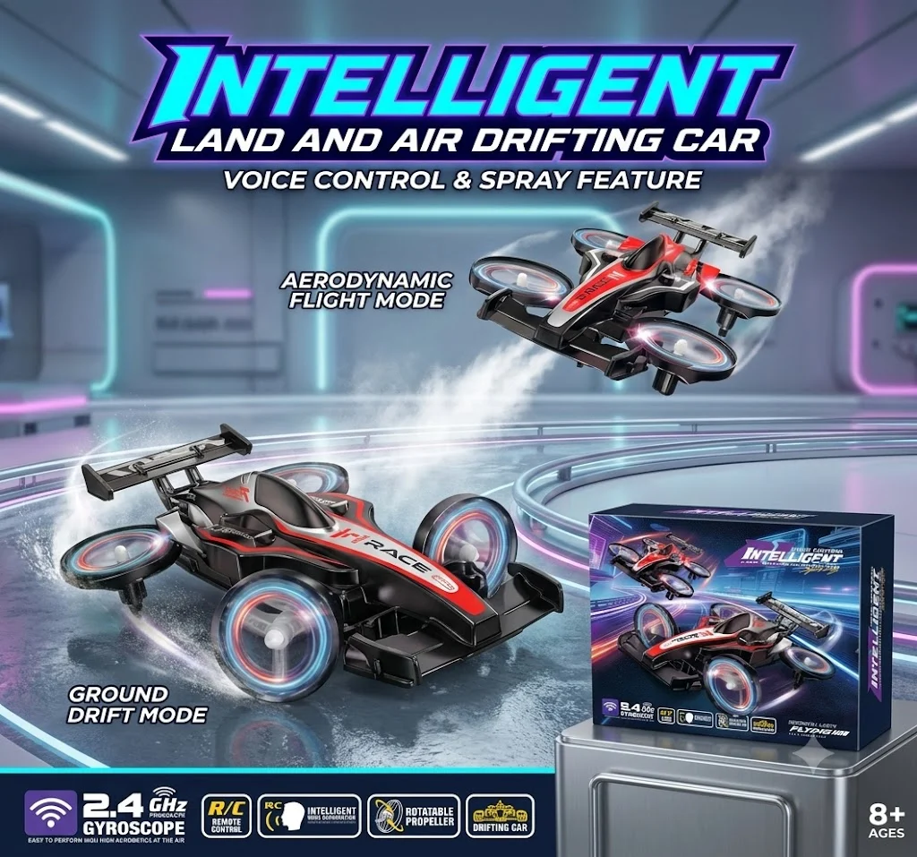 2 in 1 Remote Control Car And Flying Drone