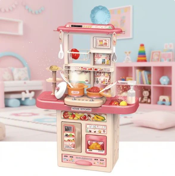 Mini Home Kitchen With Mist and Light Effect
