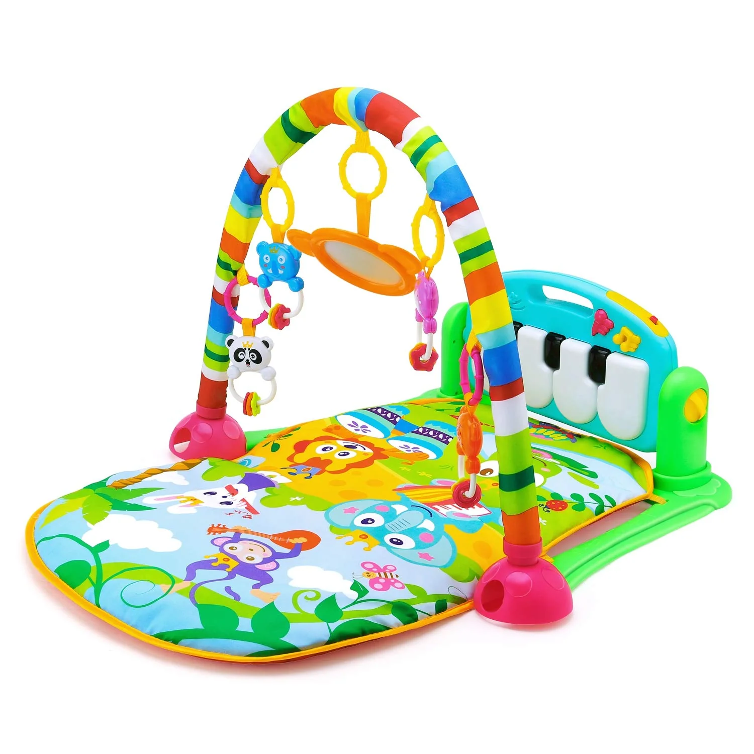 Huanger Baby Piano Fitness Mat With Light And Sound