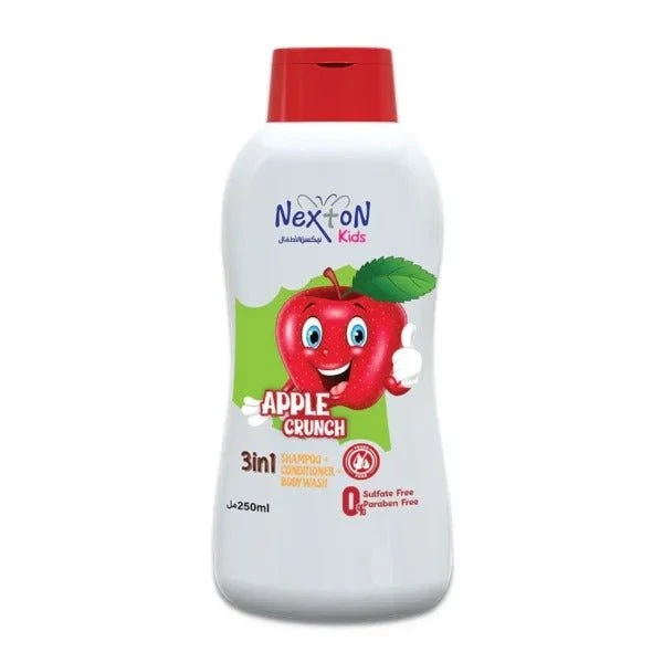 Nexton Kids Apple Crunch 3 in 1 Shampoo + Conditioner + Body Wash 250 ml