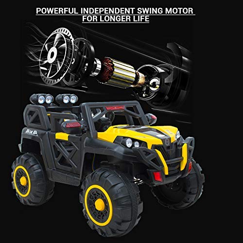 MONSTERWHEEL Rechargeable Battery Operated Ride on Jeep