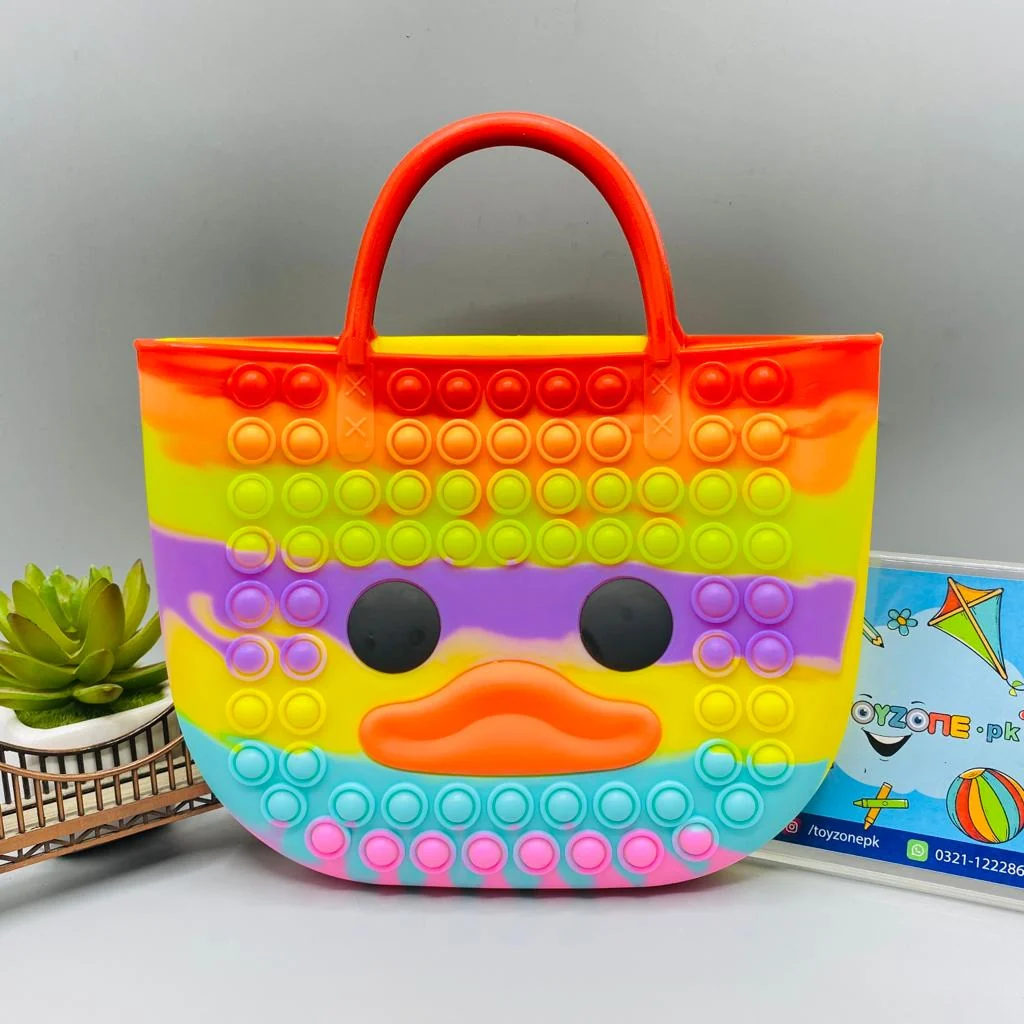 Push Pop It Duck Shape Mini Hand Bag