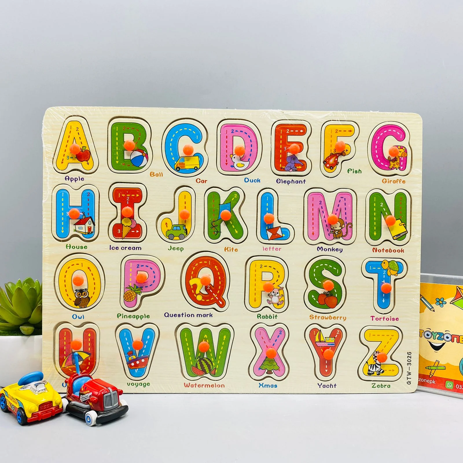 26 Alphabets Learning Block Puzzle Toy