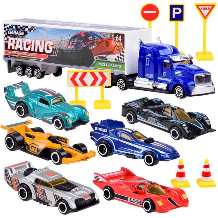 Metal Cars With Sign Board