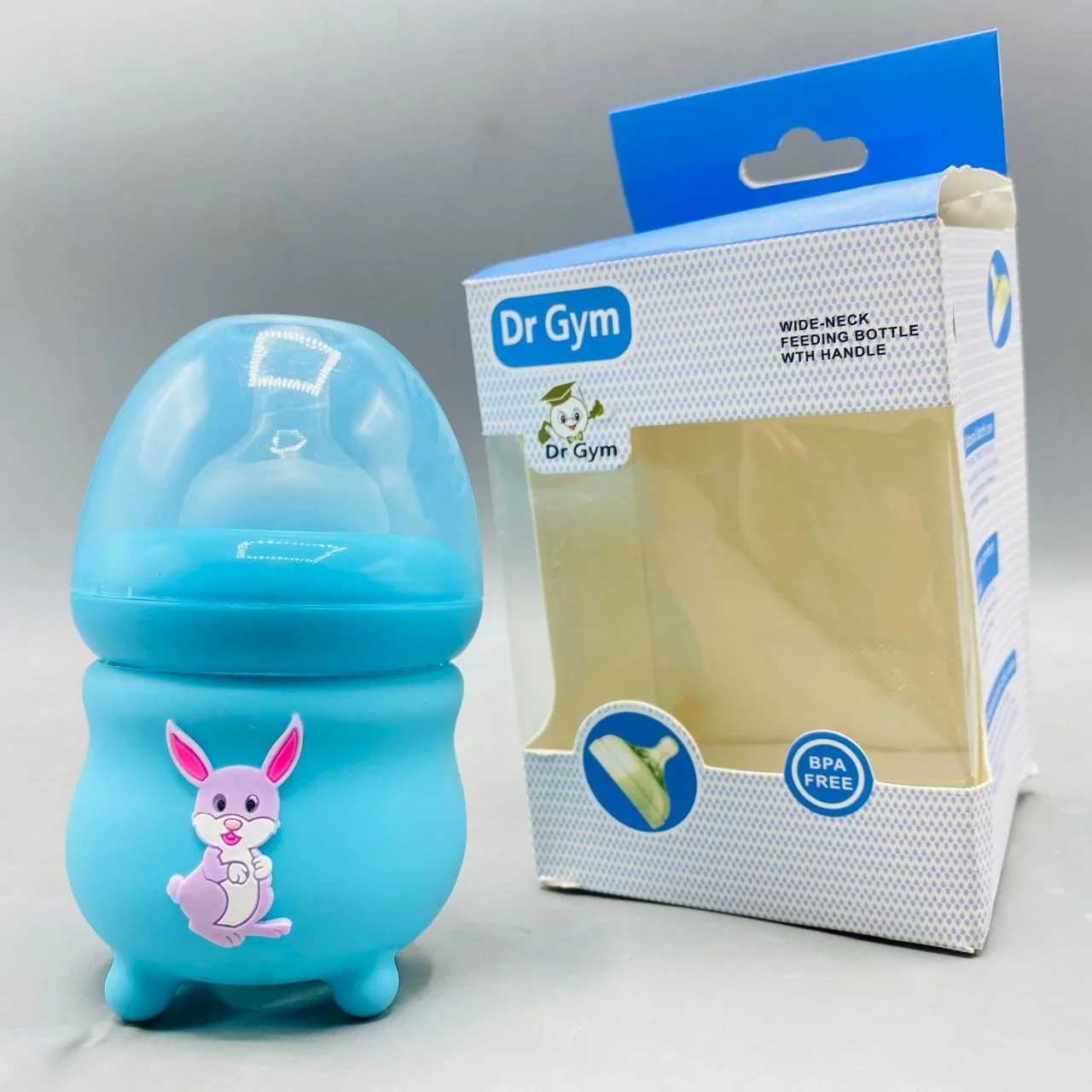 120ML Glass Baby Feeder with Silicone Cover
