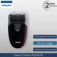 Philips Electric Shaver PQ206/18- Wet & Dry-  AA Battery Operated