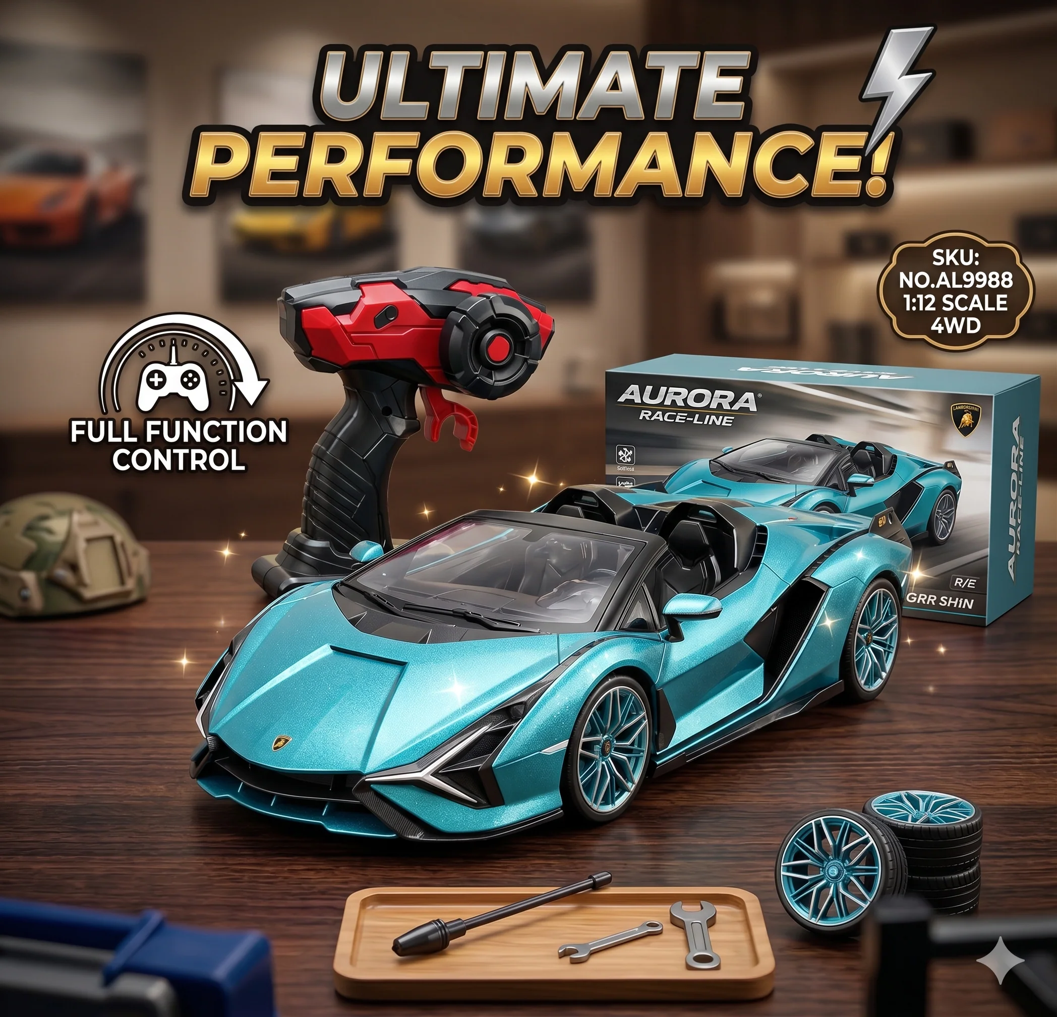 1:14 Scale Remote Control Lamborghini Sian Car