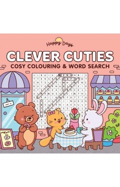 Happy Days Clever Cuties Cosy Colouring And Word Search Book
