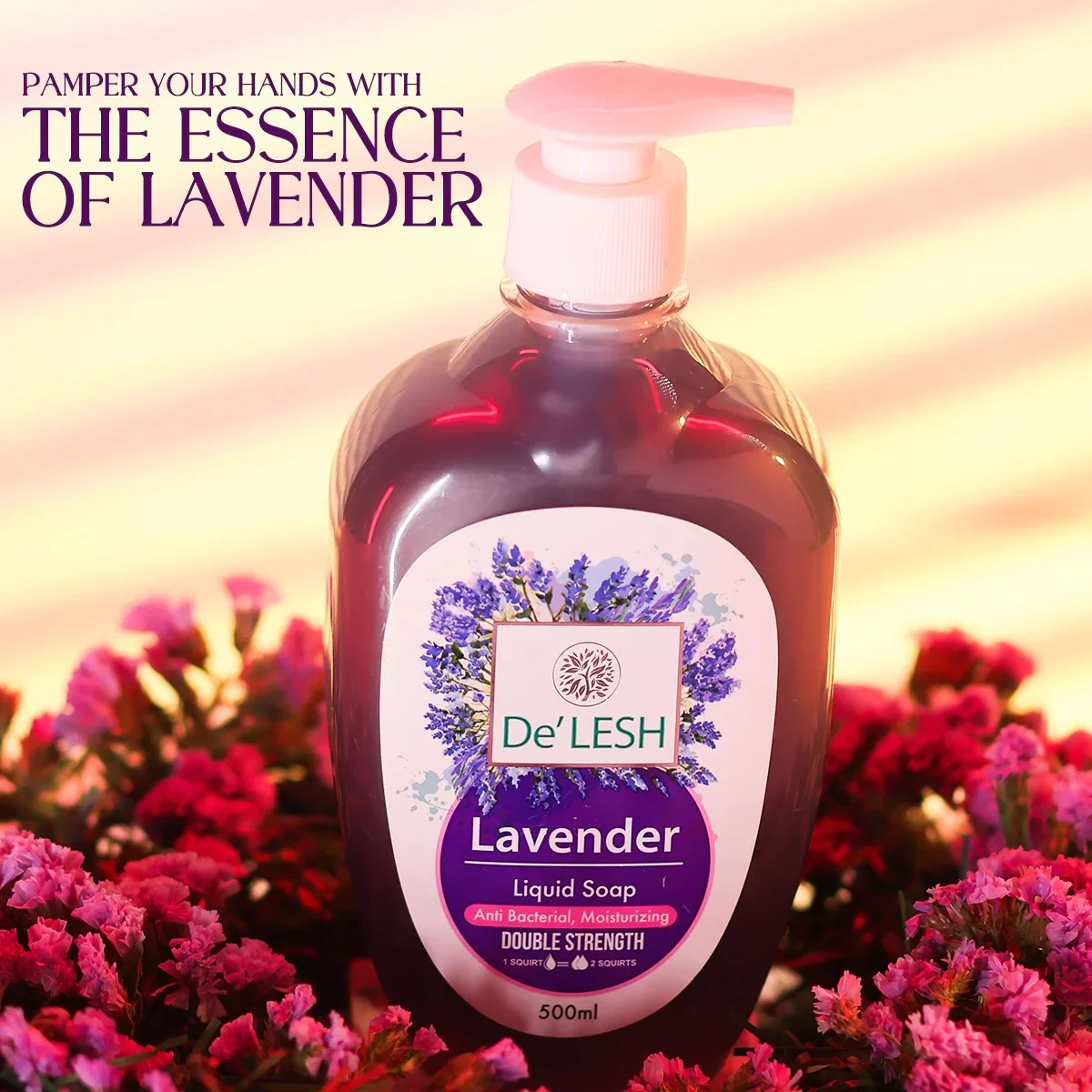 De'Lesh Lavender Liquid Soap 500 ml