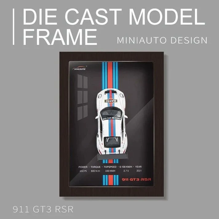8Pcs Complete Set of 3D Frame Diecast Models