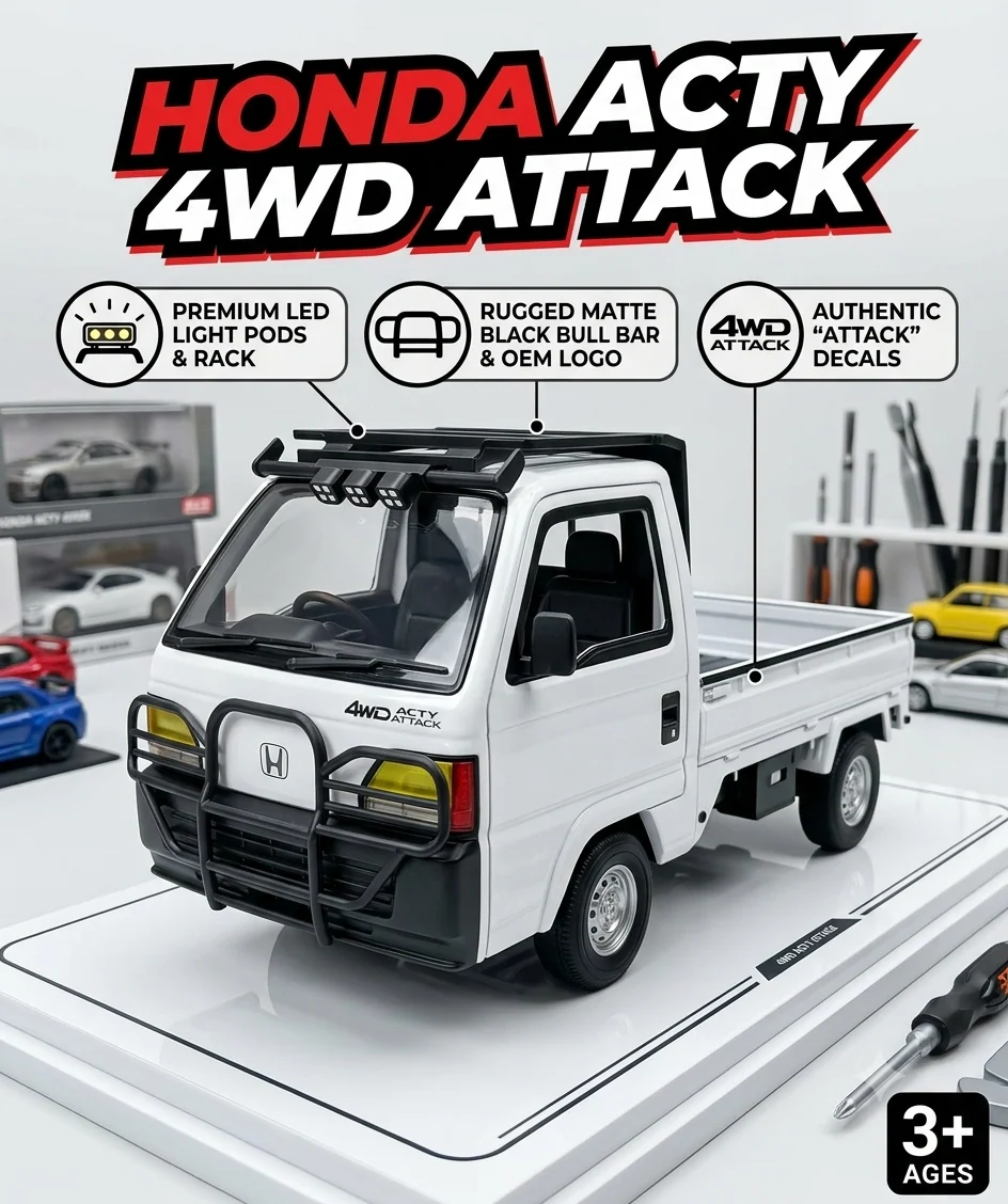 Honda Die-Cast Pickup Truck Model With Light And Sound
