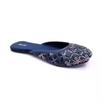 Bata Blue Khussa For Women
