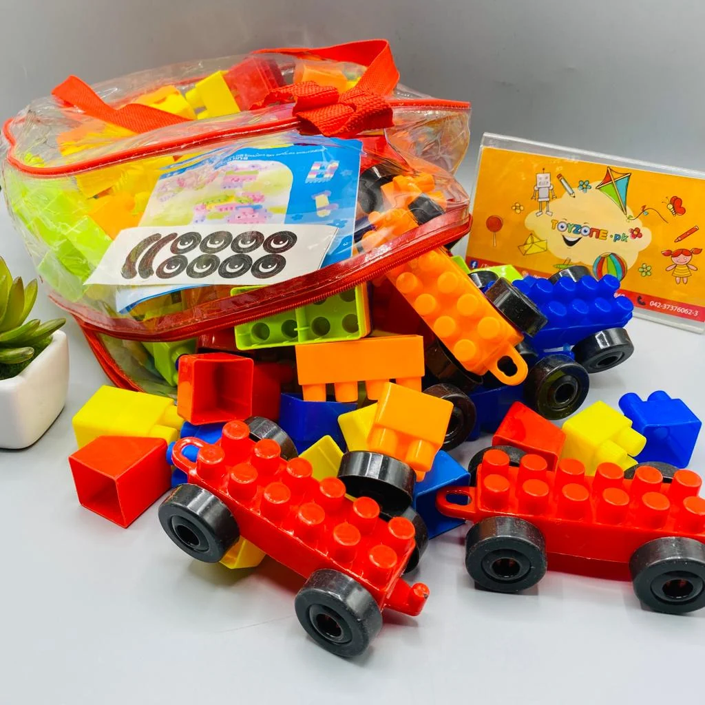 Plastic Building Construction Blocks with Zipper Bag