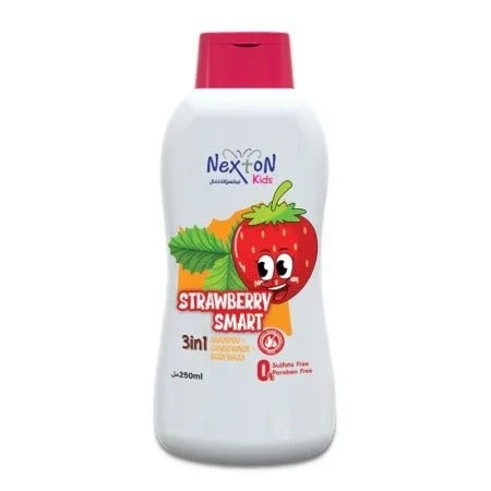 Nexton Kids Strawberry Smart 3 in 1 Shampoo + Conditioner + Body Wash  250 ml