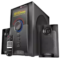 Audionic Max 550 BT Plus 2.1 Channel Bluetooth Speaker | 20W Multimedia Home Theater Speaker | 5" Woofer with Dual Satellite Speakers | USB, Micro SD & AUX | LED Display | Remote Control | Powerful Bass Sound System