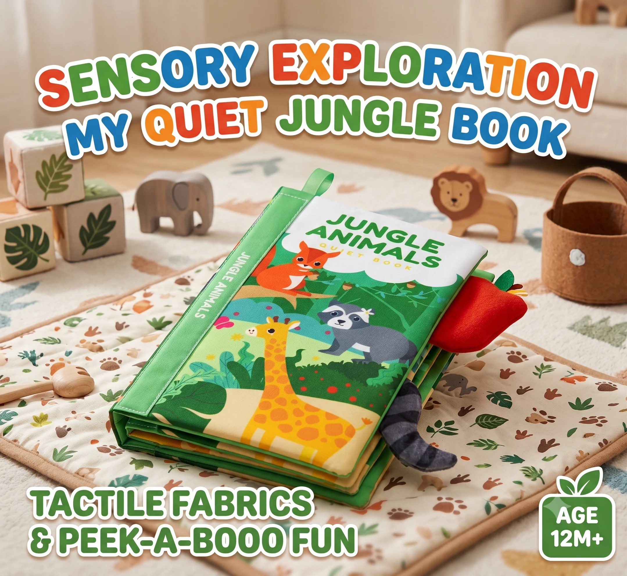Animal And Sea Quiet Soft Fabric Activity Bath Book
