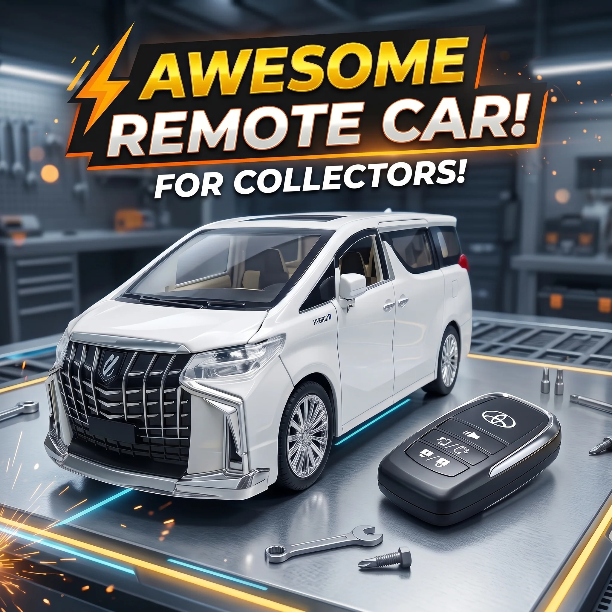 1:24 Scale Toyota Alphard Hybrid Die-Cast Model Car with Key Function
