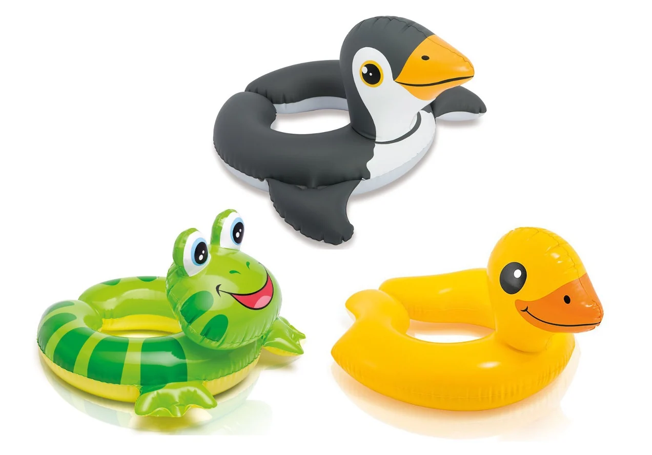 Intex Animal Split Ring Zebra Duck Penguin