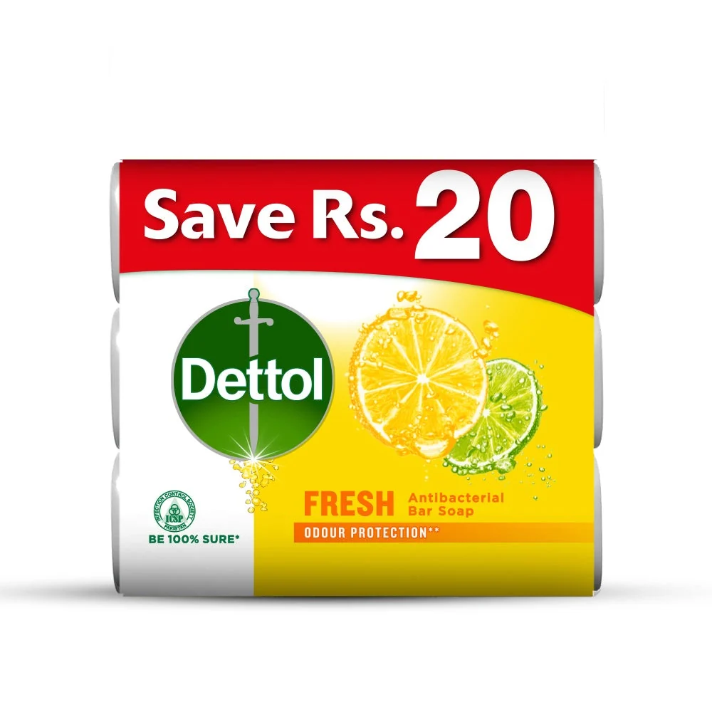 Dettol Fresh Odur Protection Soap 3 Pcs Bundle