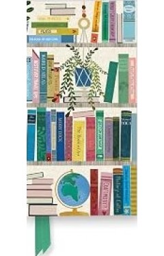 Georgia Breeze: Bookshelves (Foiled Slimline Journal)