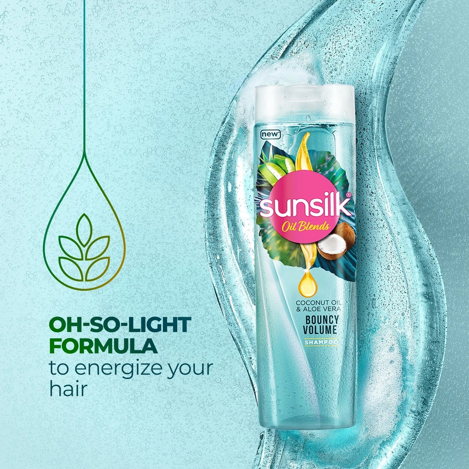 Sunsilk Oil Blends Coconut Oil & Aloe Vera Shampoo 380 ml