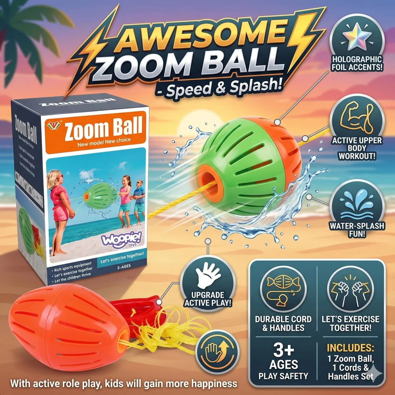 Woopie Water Zoom BALL Game Toy