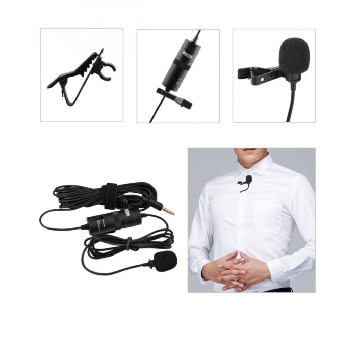 BY-M1 Compact On-Camera Video Microphone Youtube Vlogging Recording Mic for Phone Smartphone