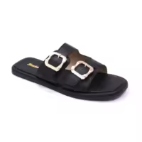 Bata Black Chappals For Women