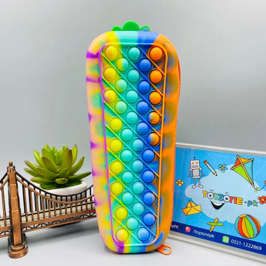 Pop It Carrot Shape Zipper Bag