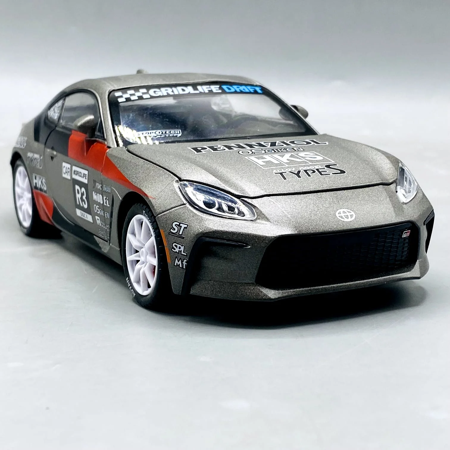 1:24 Diecast Toyota GR 86 GDM Racing Car With Light And Sound