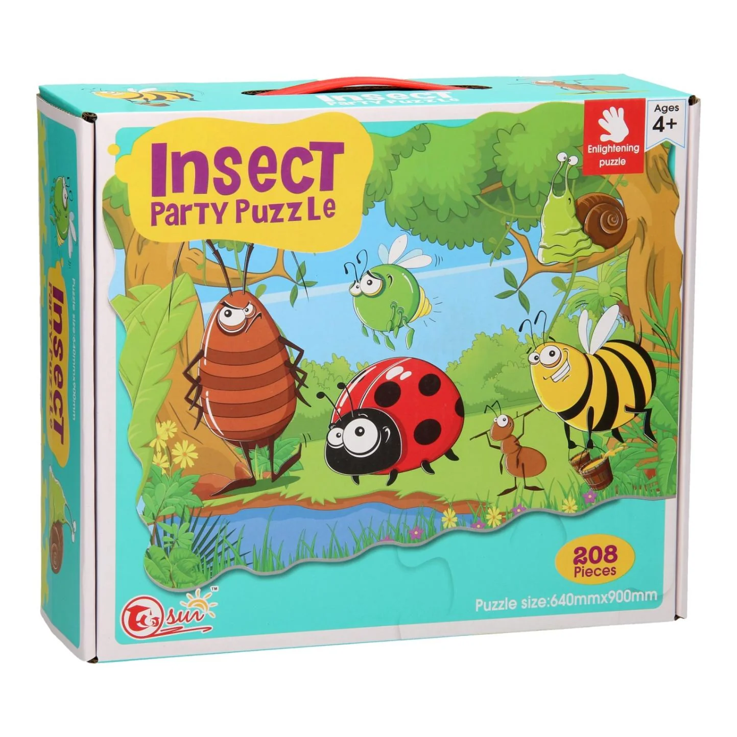 208pcs Puzzle DIY Jigsaw Puzzle Toy Set Educational Toys Puzzle for Kids