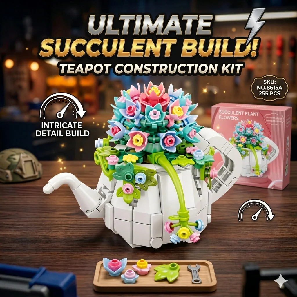 DIY Block Flowers Plant (255 Pcs)
