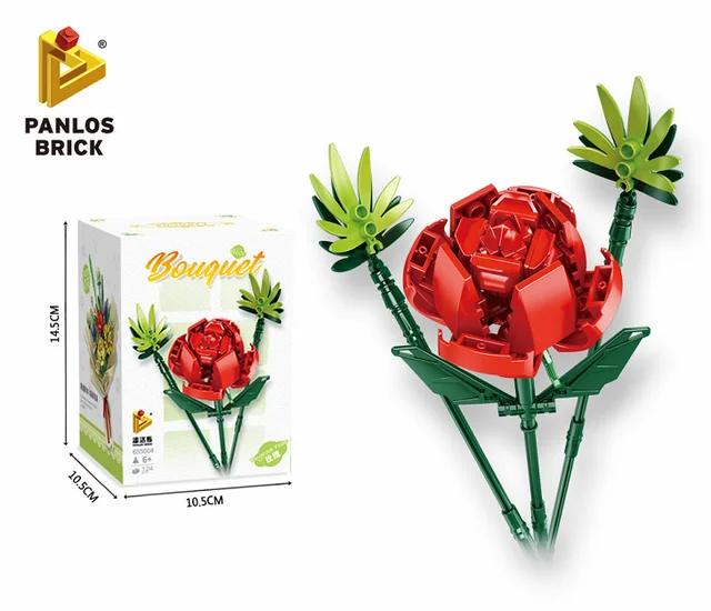 Brick Flower Bouquet Building Kit-Panlos