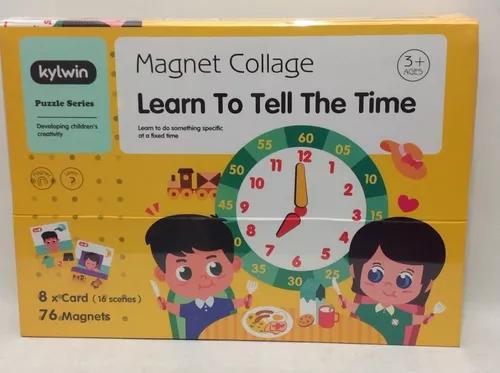 Magnet Puzzle Collage Learn to tell Time