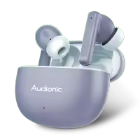 Audionic Airbud 495 Wireless Earbuds | 40Hr Long Battery Budget Earbuds | Quad MIC Noise Cancelling Earbuds For Calling | Gaming Mode 50ms Low Latency | BT 5.3 USB-C TWS