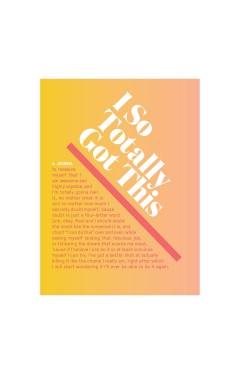 Knock Knock I So Totally Got This Inner-Truth Journal (Ombre Edition)