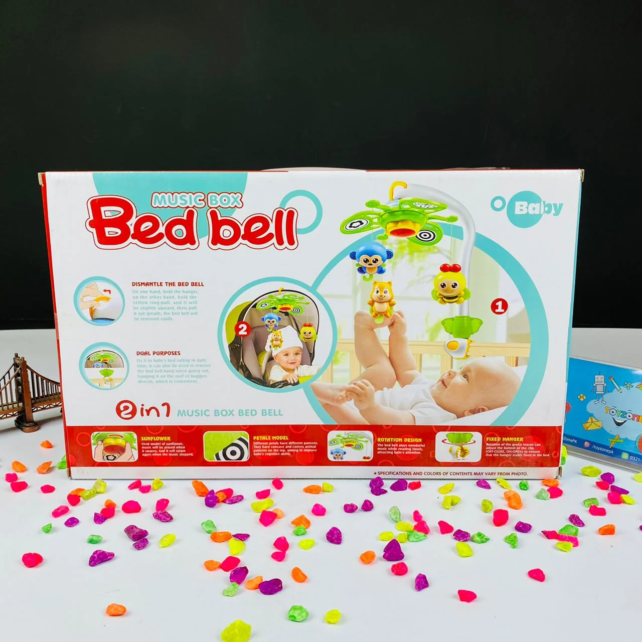 Music Box Bed Bell With Animal Characters