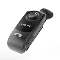 Audionic Business Klip ON 7 Bluetooth 5.4 Call Answering HD Sound Collar Clip Headset Dual Device Connectivity Digital Noise Reduction Voice Prompt Retractable Earphone Cable IPX5 Water Resistant USB-C Charging Long Playtime 840 Minutes