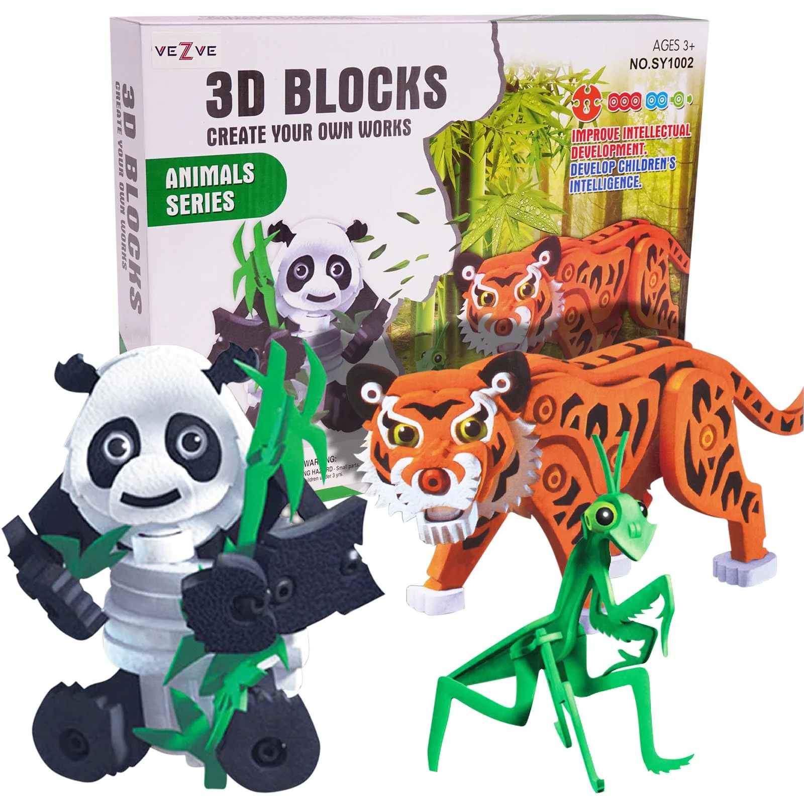 237 Pieces 3D Animal Series Puzzle Blocks