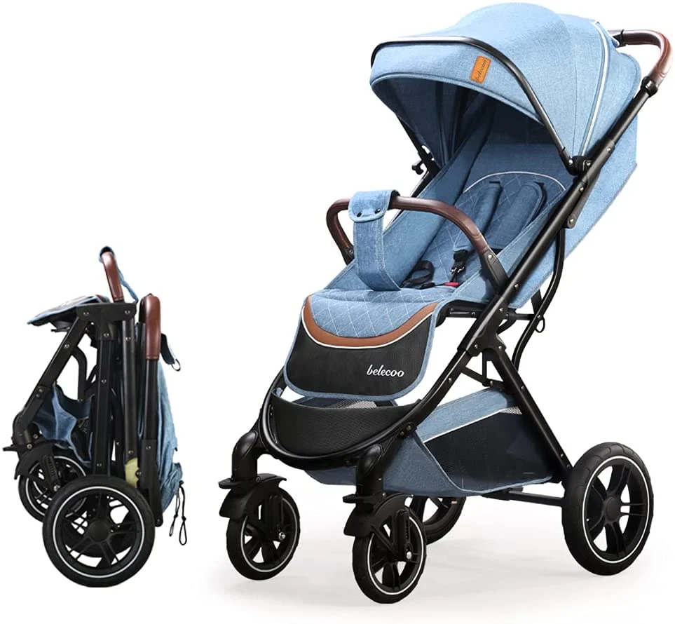 2 in 1 Belecoo Foldable New Baby Stroller