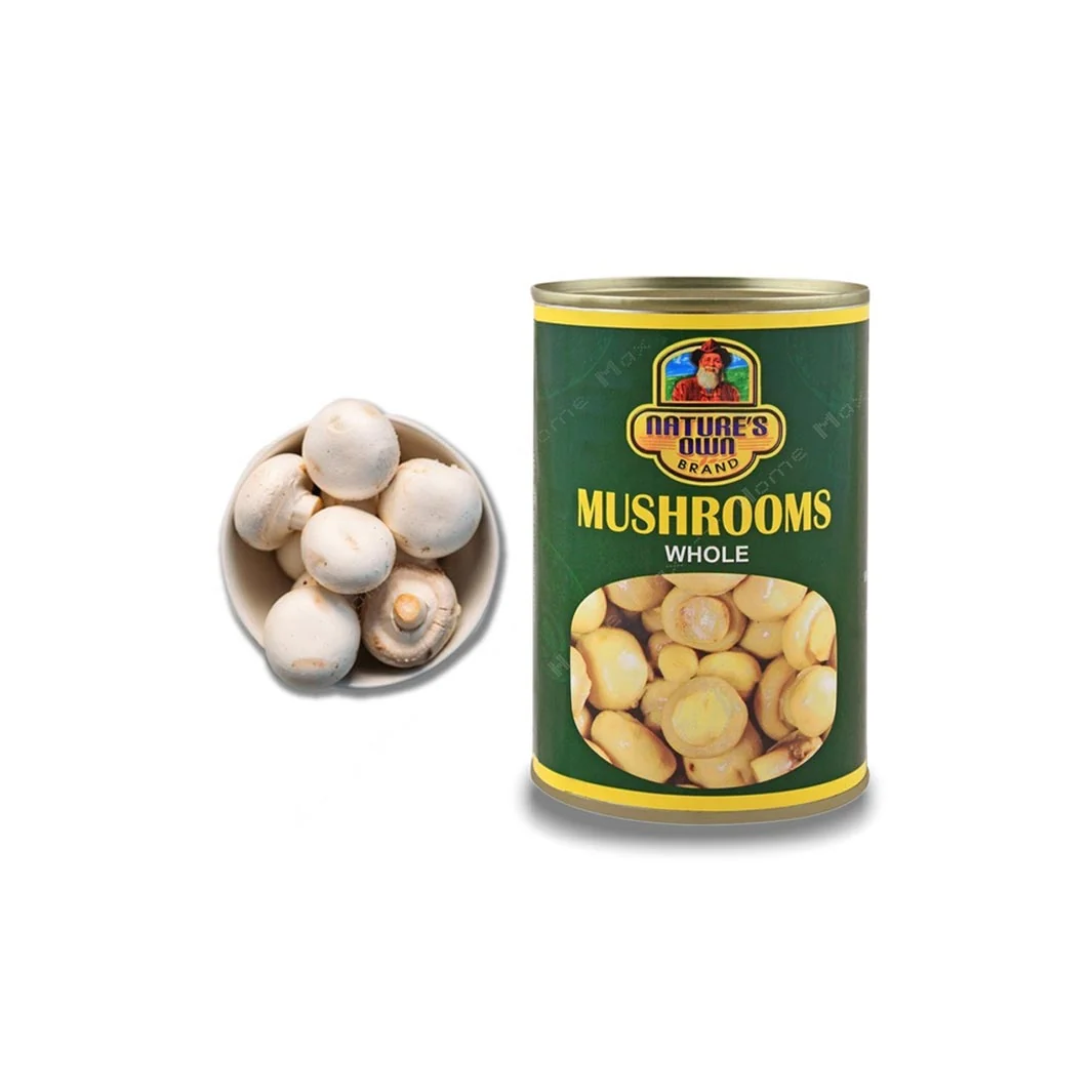 Nature's Own Brand Whole Mushrooms Tin 400 gm