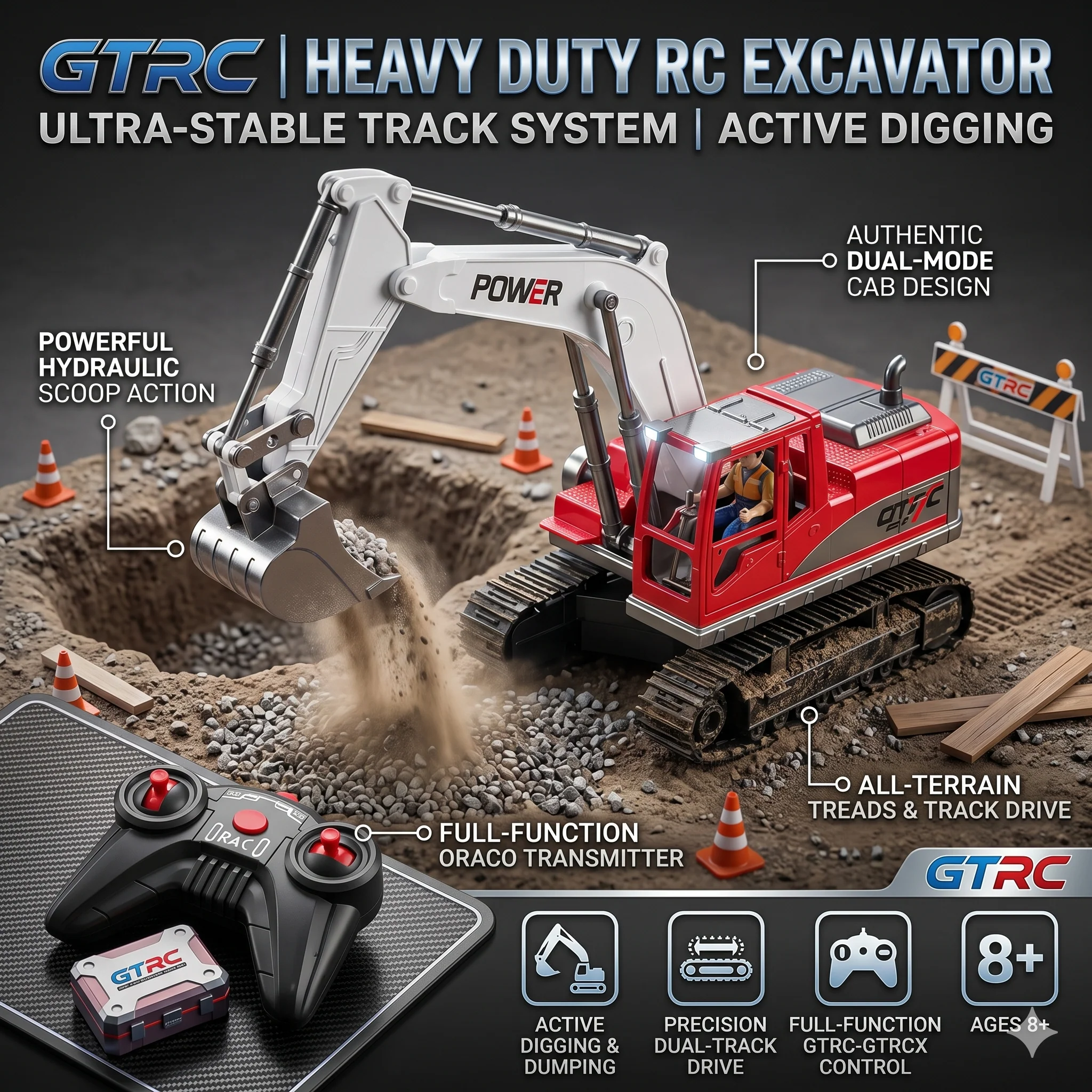 Remote Control Oraco Power Excavator
