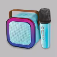 Audionic Boom Box 102 Karaoke Bluetooth Speaker  Powerful Sound Speaker  RGB Lights  Built-in Microphone  Bluetooth, USB, TF Card, AUX & FM Radio  Portable Party Speaker