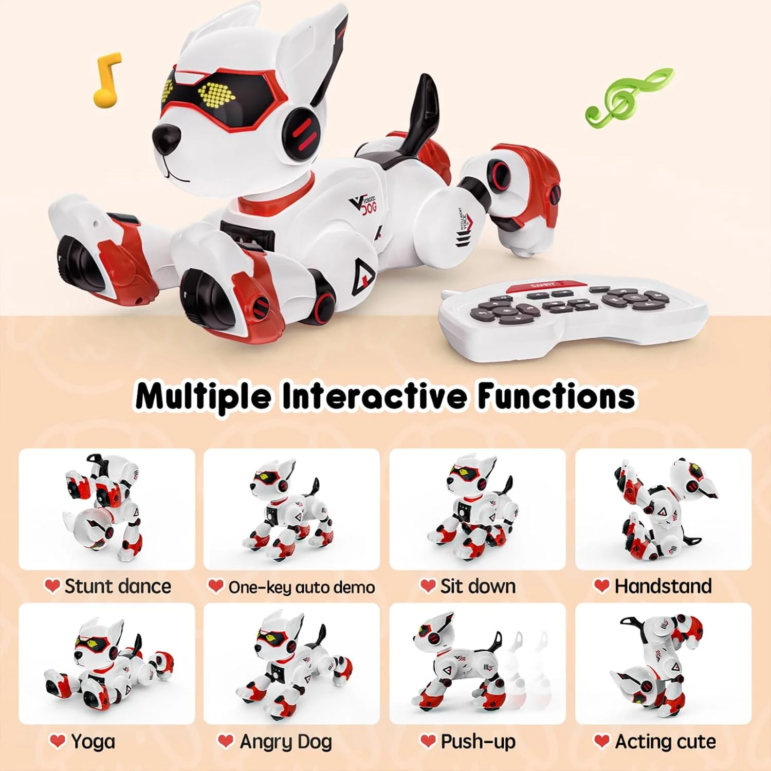 Ai Remote Control Robot Dog with Voice Controller