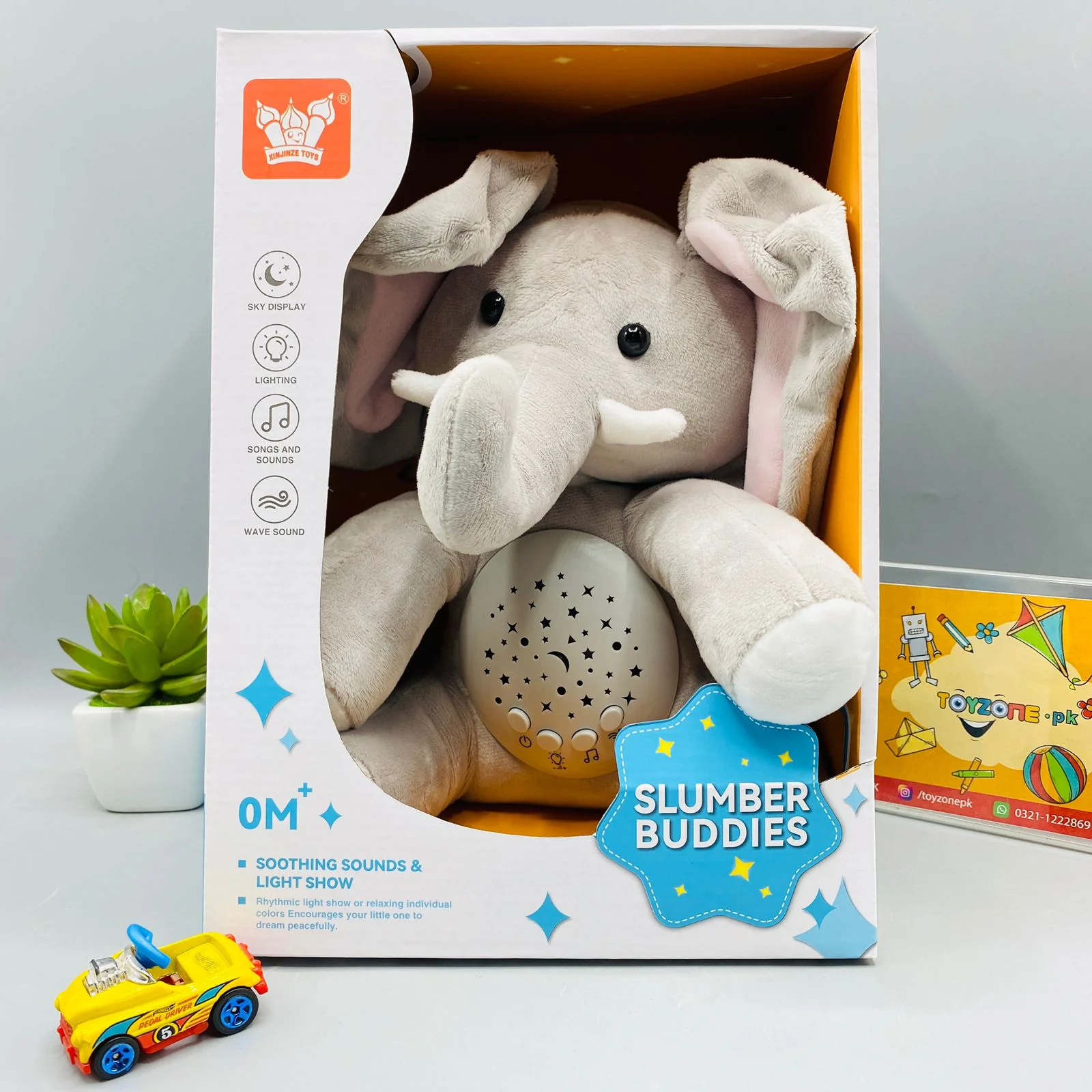 Summer Soft Plush Slumber Buddies Toy With Light And Sound