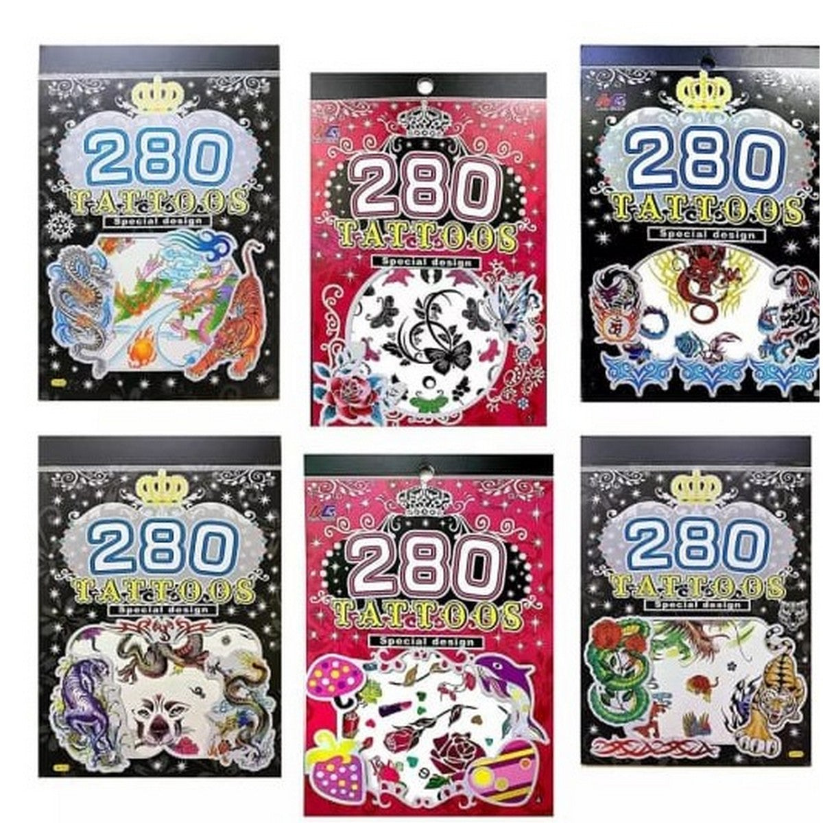 Tattoo Book For Kids - Pack Of 5