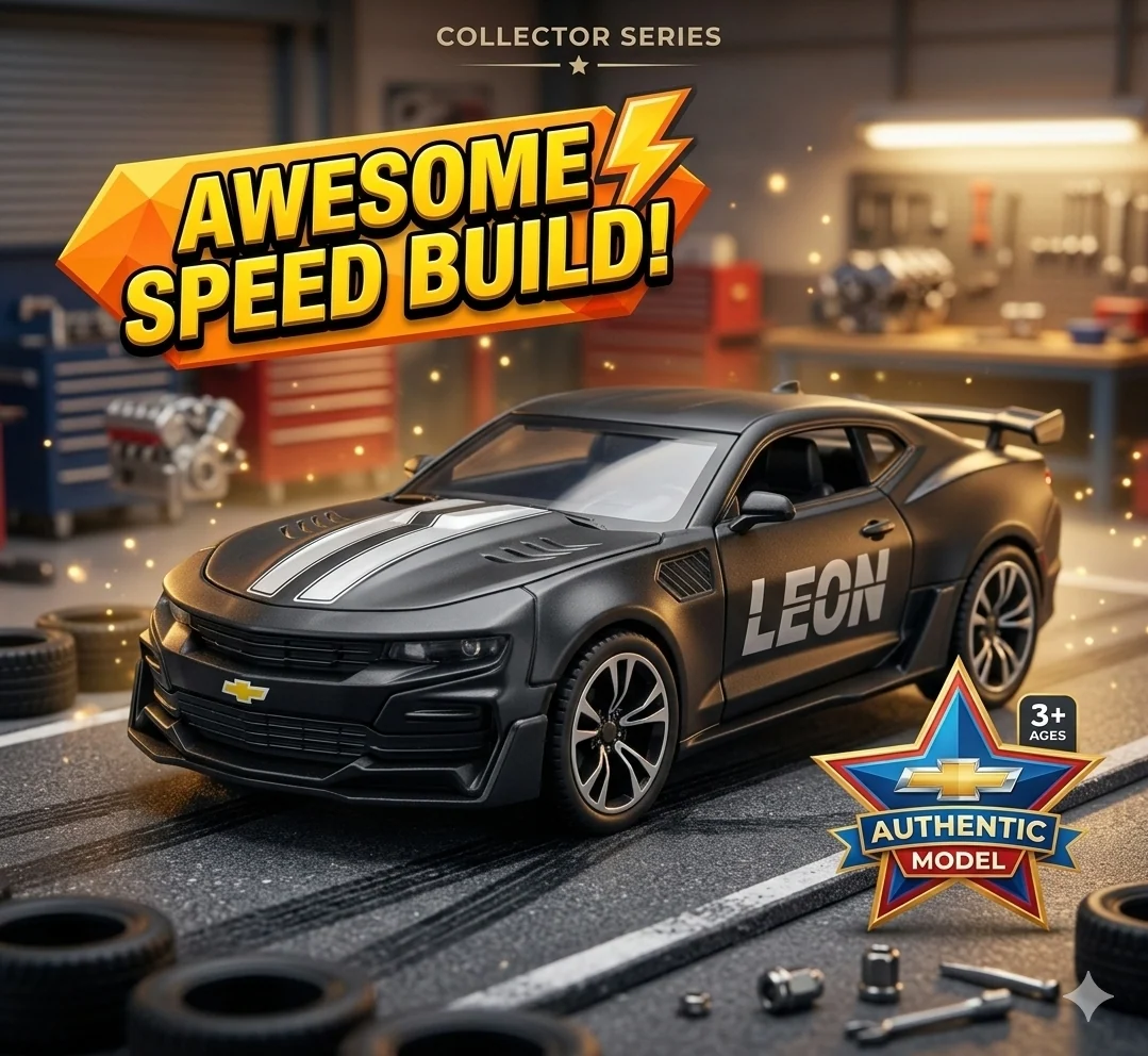 1:24 Diecast Chevrolet Camaro With Light Sound and Smoke