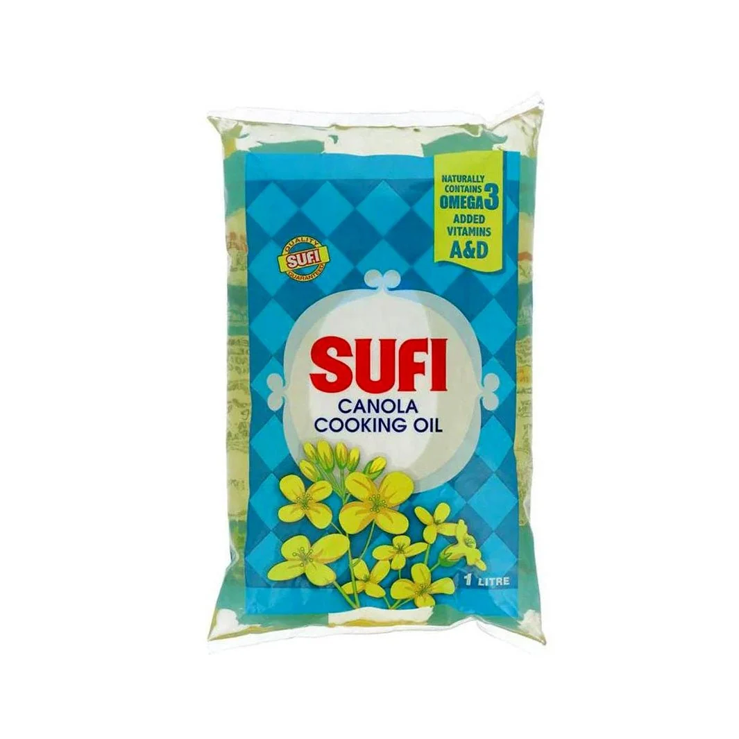Sufi Canola Cooking Oil 1 Ltr Pouch