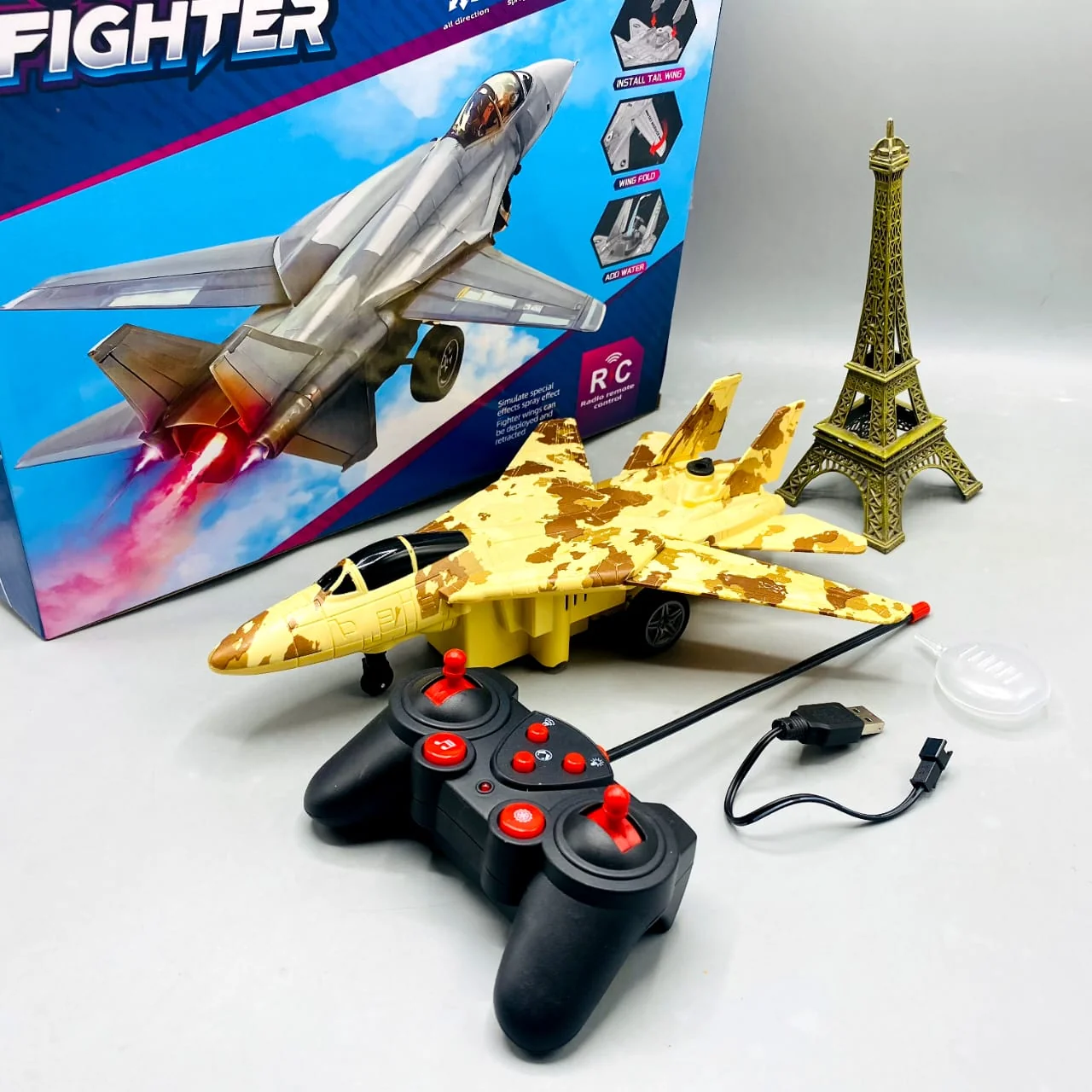 Remote Control Jet with Light and Sound And Smoke Effect