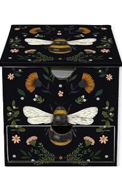 Jade Mosinski: Bee Flame Tree Memo Box with Drawer